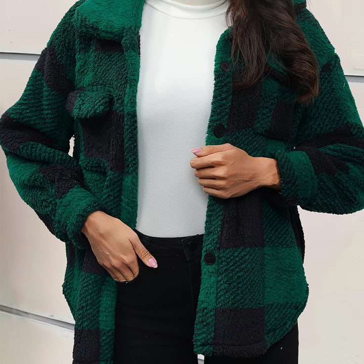Kiara Stylish Fleece Oversized Jacket
