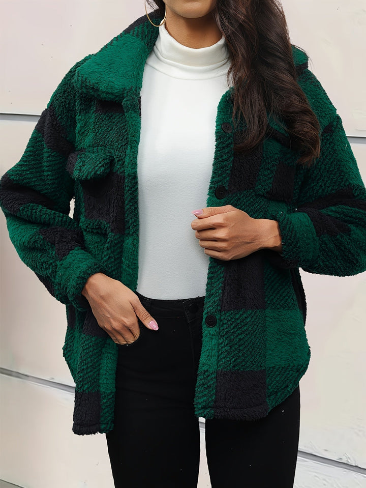 Kiara Stylish Fleece Oversized Jacket