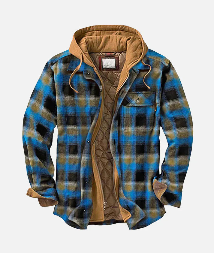 Darwin Stylish Patchwork Plaid Jacket