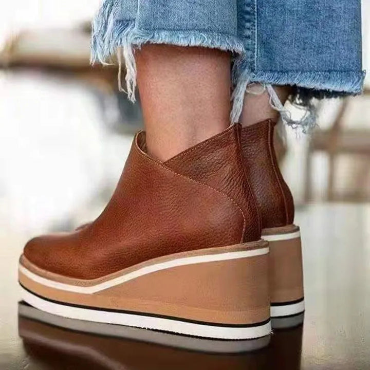 Marielle Casual Wedge Ankle Boots