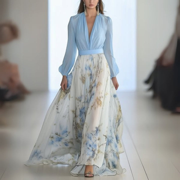 Dolores Elegant Floral Maxi Dress