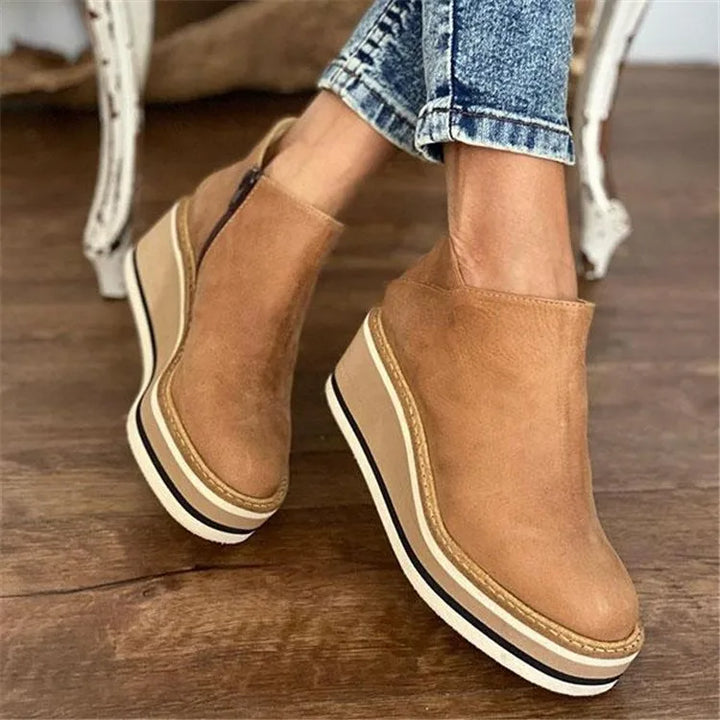 Marielle Casual Wedge Ankle Boots