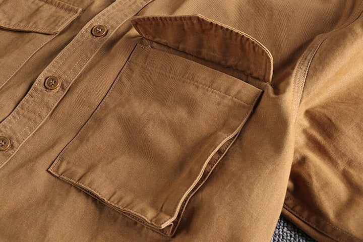 Leo Tailored Cotton Cargo Shirt