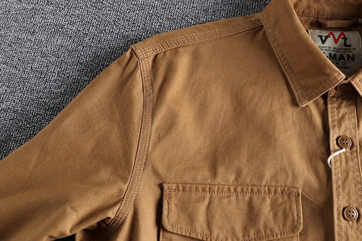 Leo Tailored Cotton Cargo Shirt