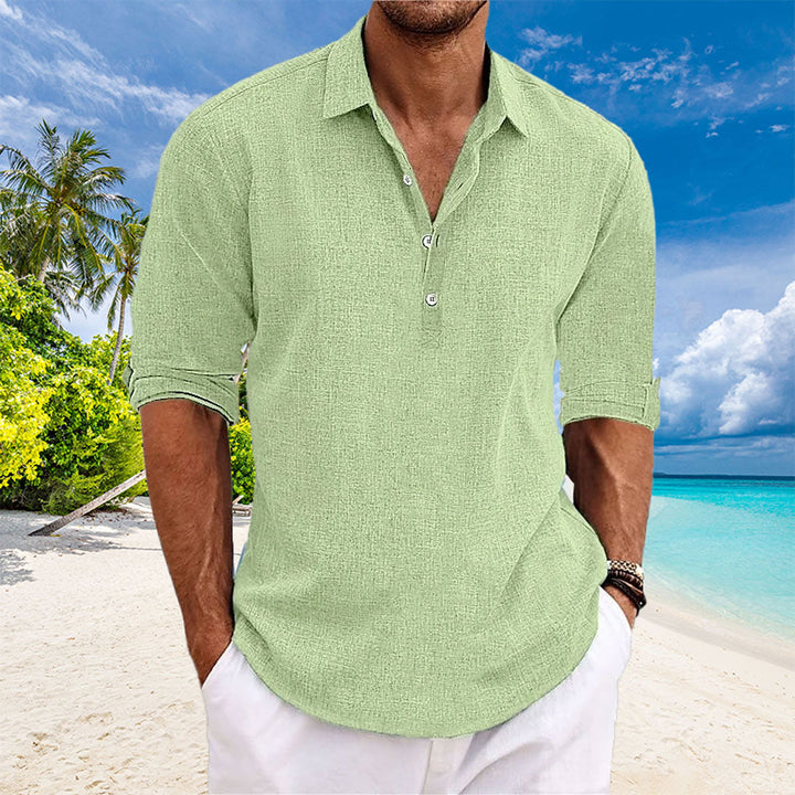 Tyler Casual Linen Long Sleeve Shirt