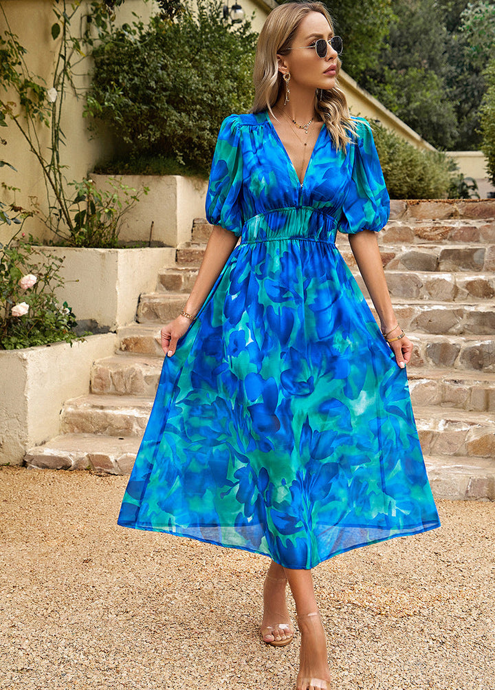 Flore Elegant Floral Dress