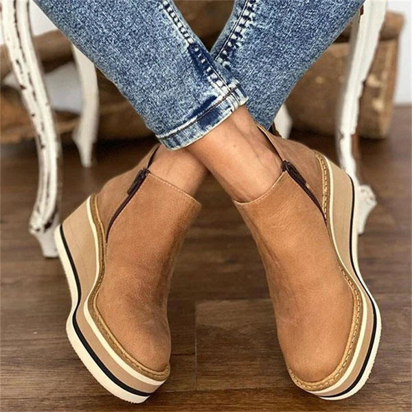 Marielle Casual Wedge Ankle Boots