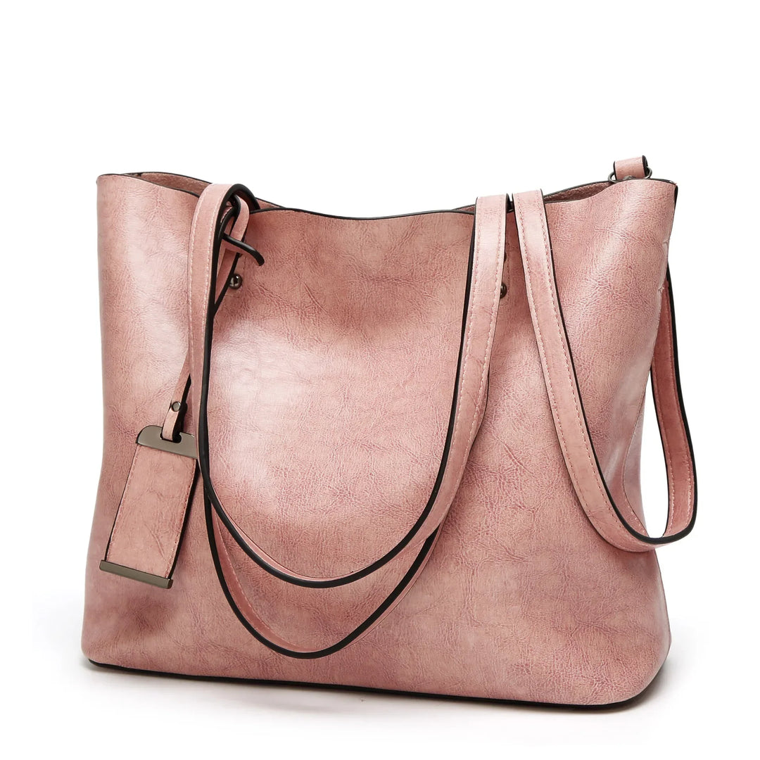 Yade Leather Crossbody-Tote Bag