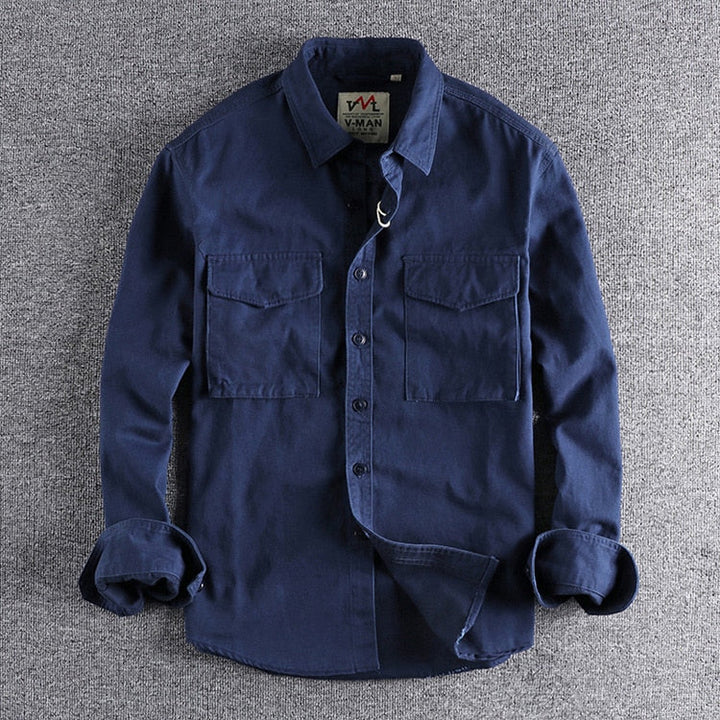 Leo Tailored Cotton Cargo Shirt