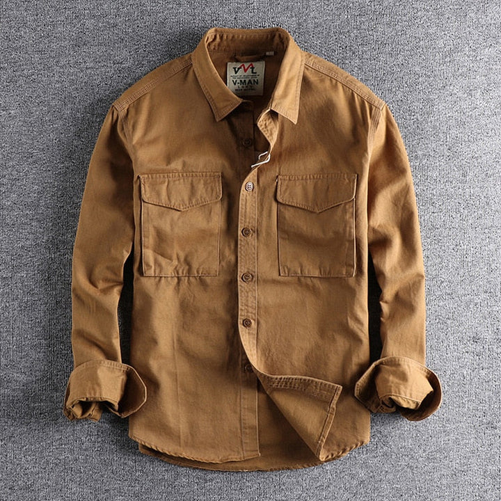 Leo Tailored Cotton Cargo Shirt