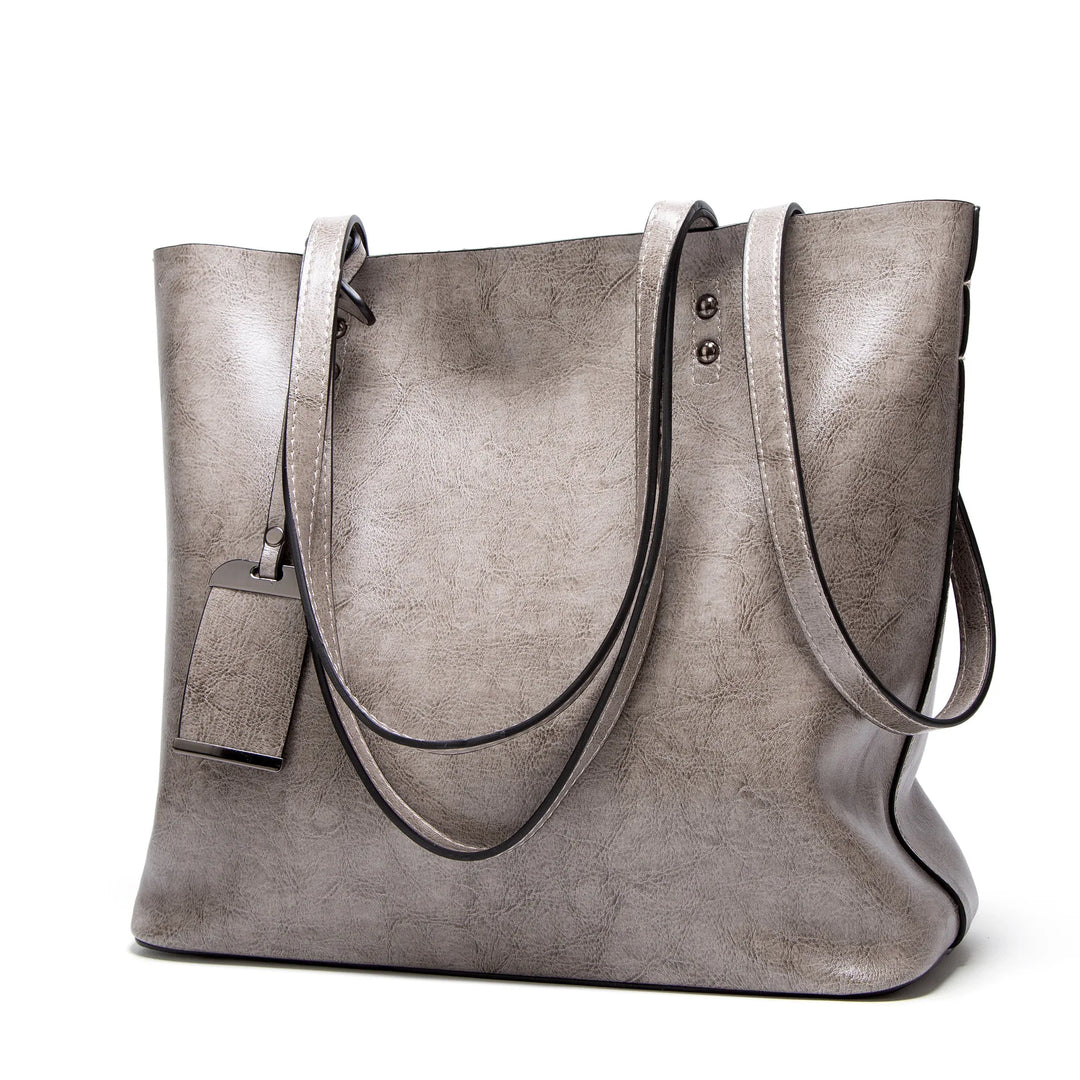 Yade Leather Crossbody-Tote Bag