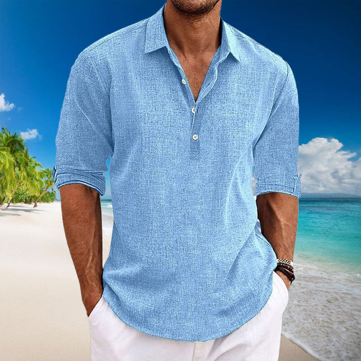 Tyler Casual Linen Long Sleeve Shirt