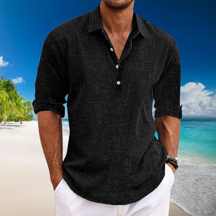 Tyler Casual Linen Long Sleeve Shirt