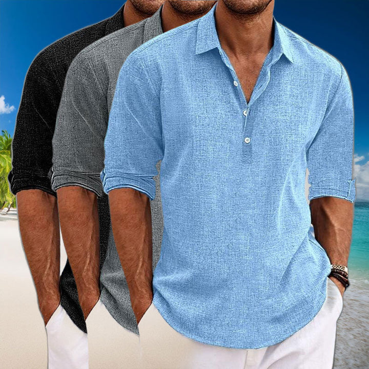 Tyler Casual Linen Long Sleeve Shirt