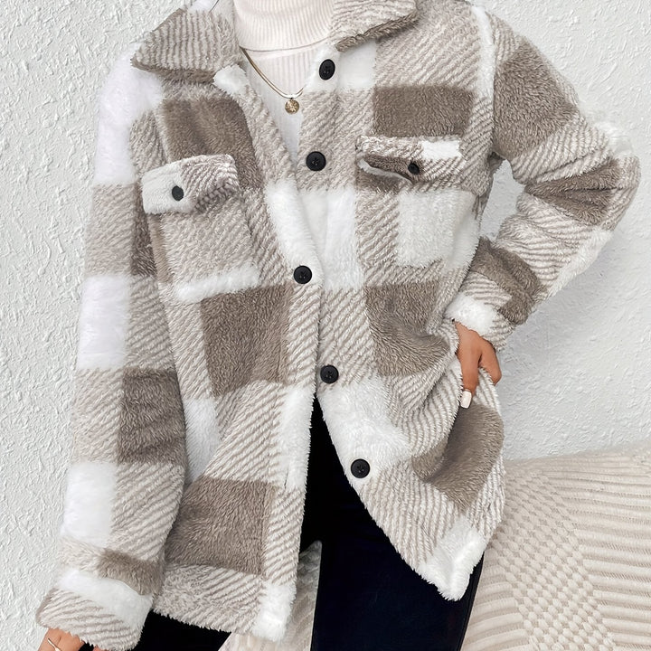Kiara Stylish Fleece Oversized Jacket