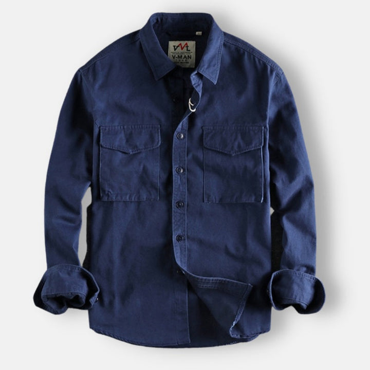 Leo Tailored Cotton Cargo Shirt