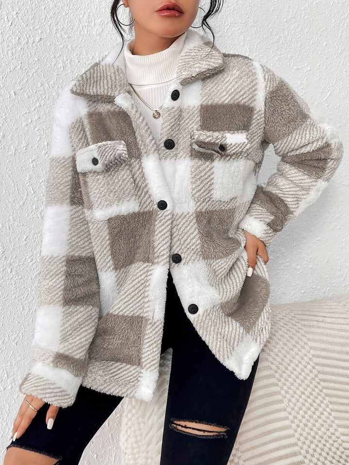 Kiara Stylish Fleece Oversized Jacket