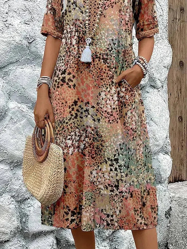 Harper Vibrant Mid Length Dress