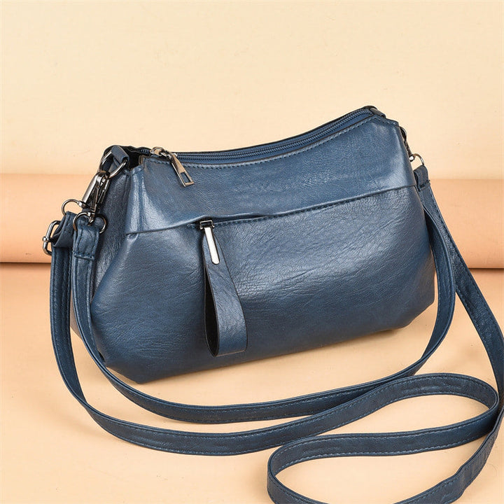 Sanya Classic Leather Crossbody Bag