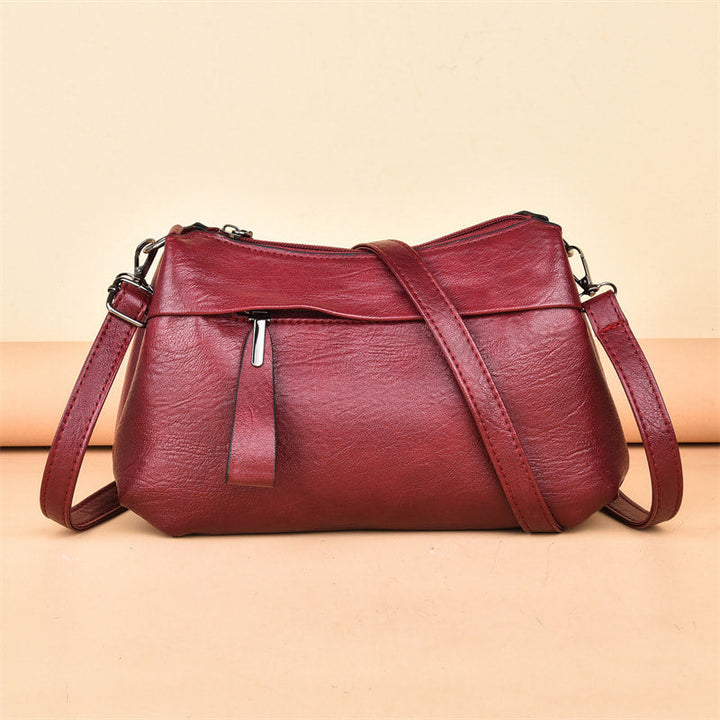 Sanya Classic Leather Crossbody Bag