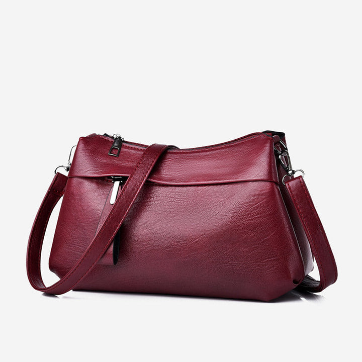 Sanya Classic Leather Crossbody Bag